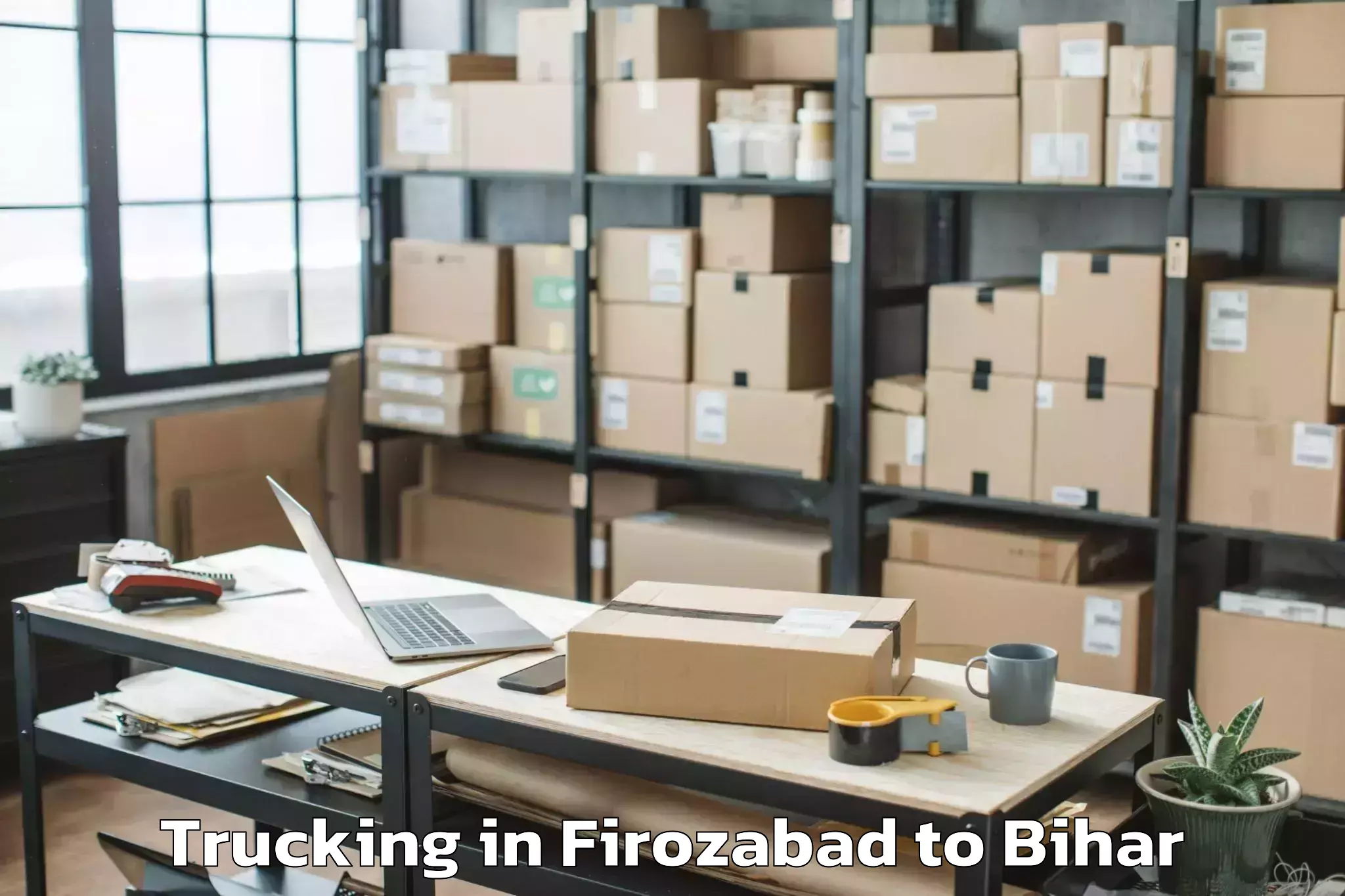 Top Firozabad to Mahnar Trucking Available